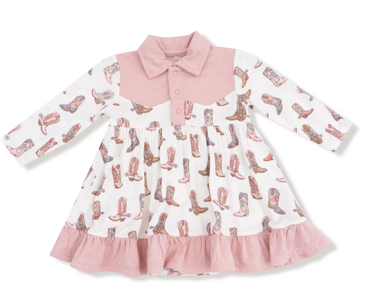 Long Sleeve Cowgirl Bodysuit Dress