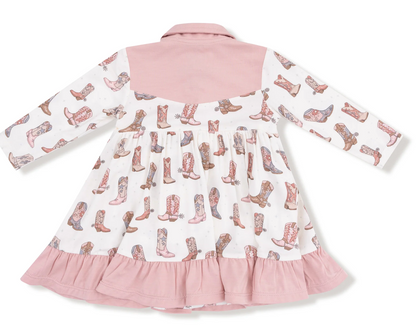 Long Sleeve Cowgirl Bodysuit Dress