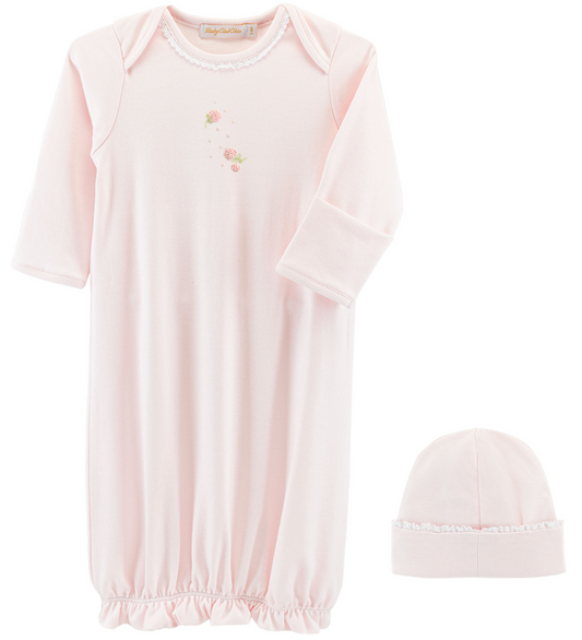 Spring Flowers Gown with Hat