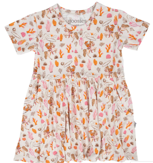 Short Sleeve Saddle Up Cowgirl Dress
