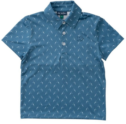 Fishing Rod Print Pro Performance Polo