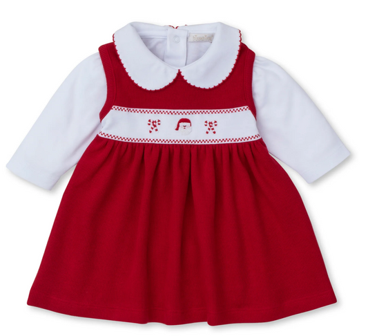 Holiday Medley Hand Embroidered Jumper Set for Girls