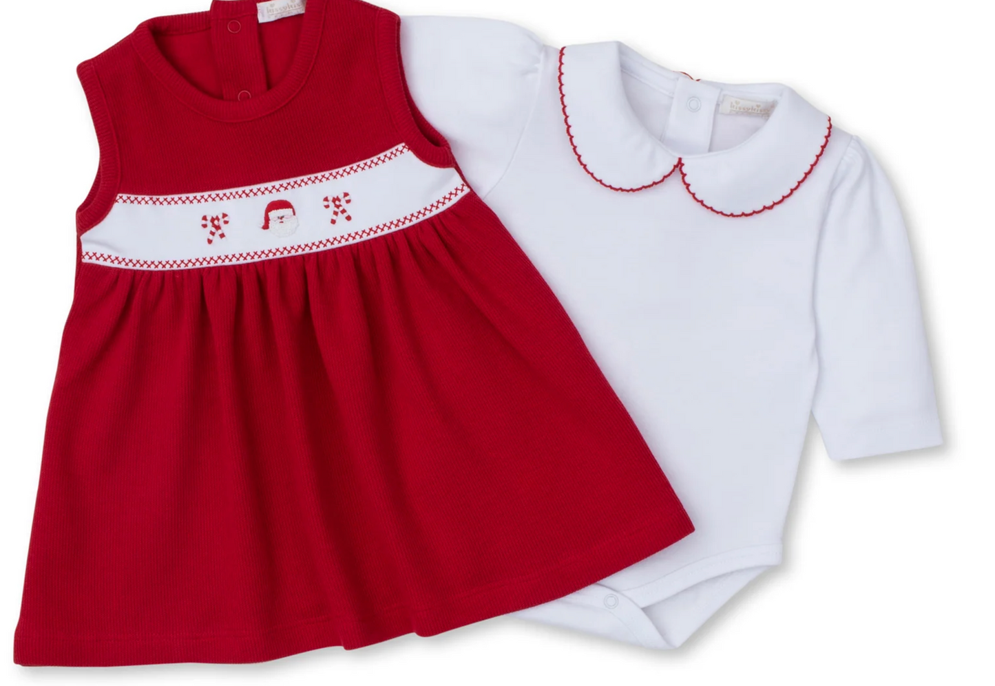 Holiday Medley Hand Embroidered Jumper Set for Girls