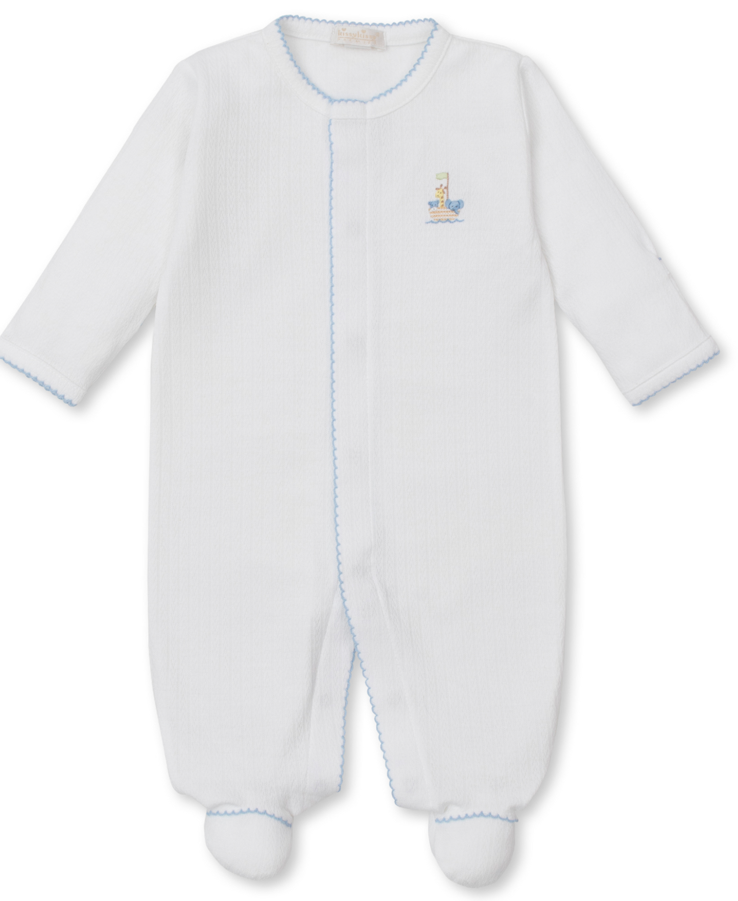 Boy's Noah's Ark Hand Embroidered Footie