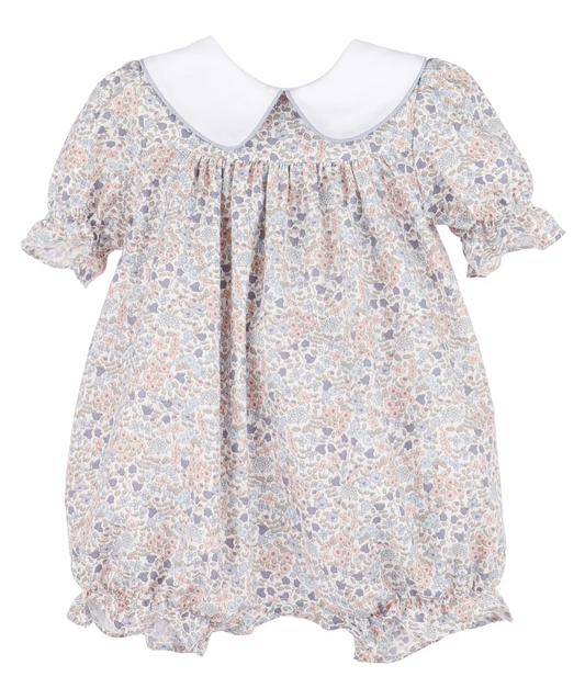 Sweater Weather Playsuit - Blue Floral