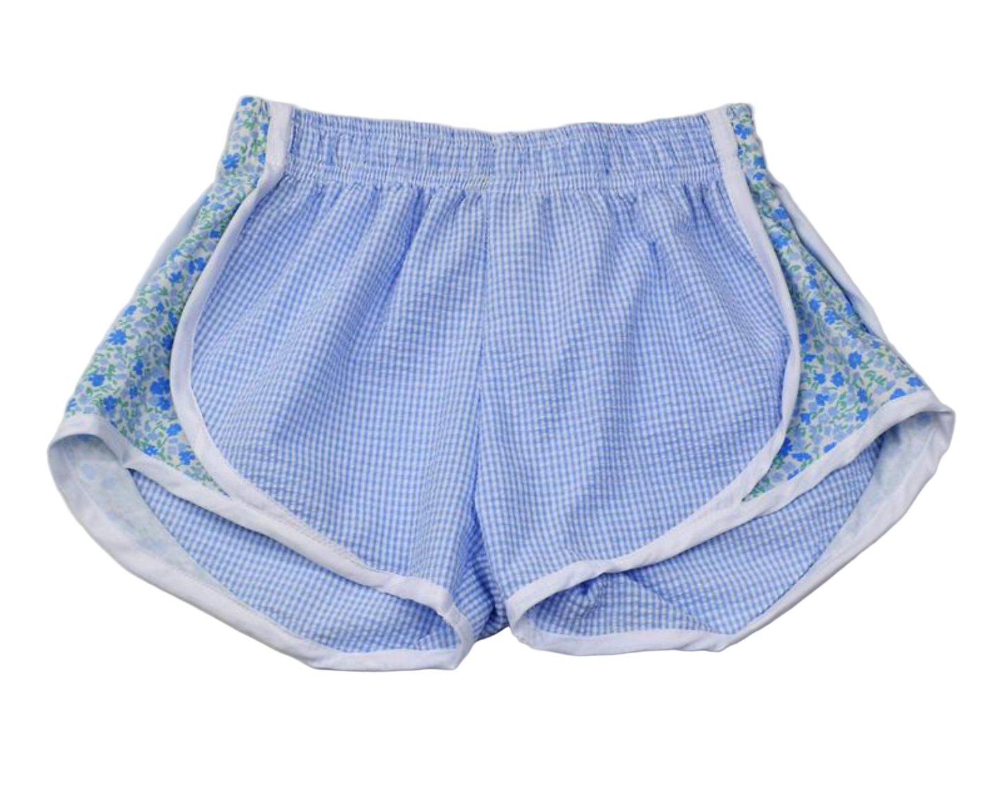 Blue Floral Shorts