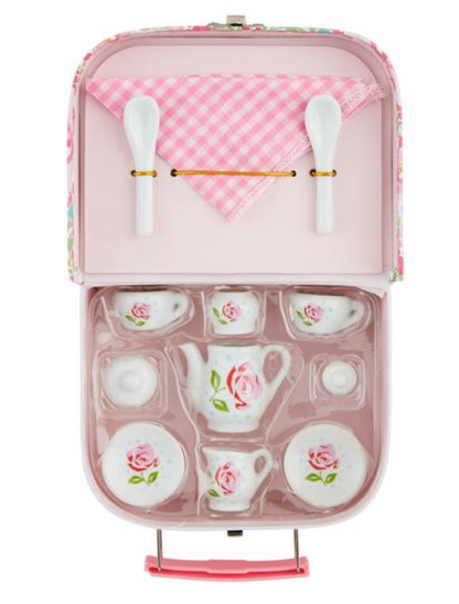Pink Ceramic Tea Set