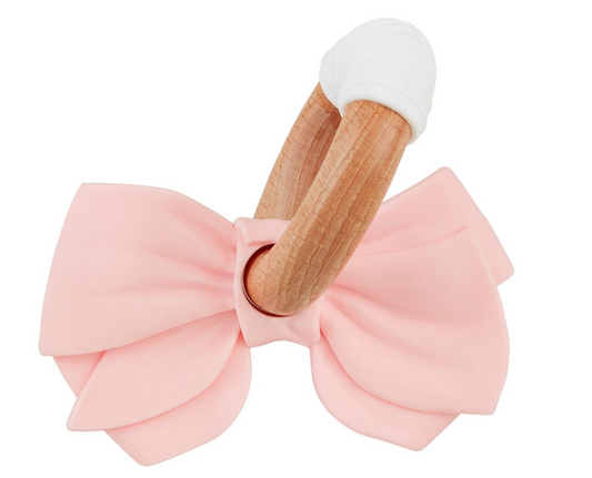 Silicone Bow Ring Teether