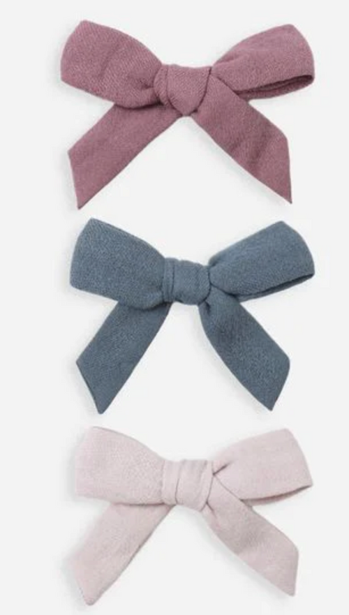 Hair Bow Set - Mulberry, Ocean and Lilac