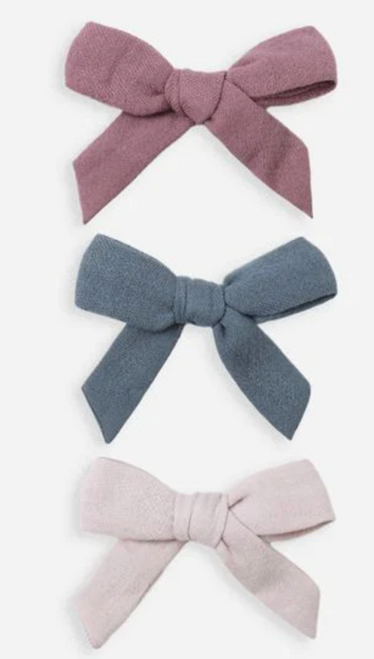Hair Bow Set - Mulberry, Ocean and Lilac
