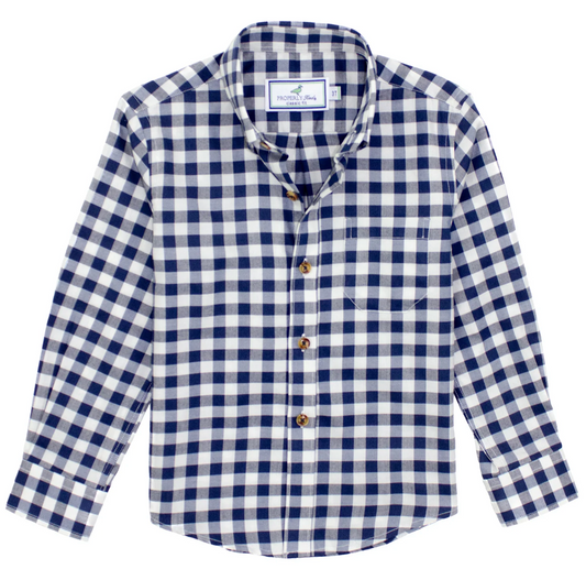 Boy's Woodland Sportshirt - Navy Pier