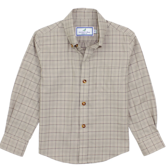 Boy's Woodland Sportshirt - Wheat Field