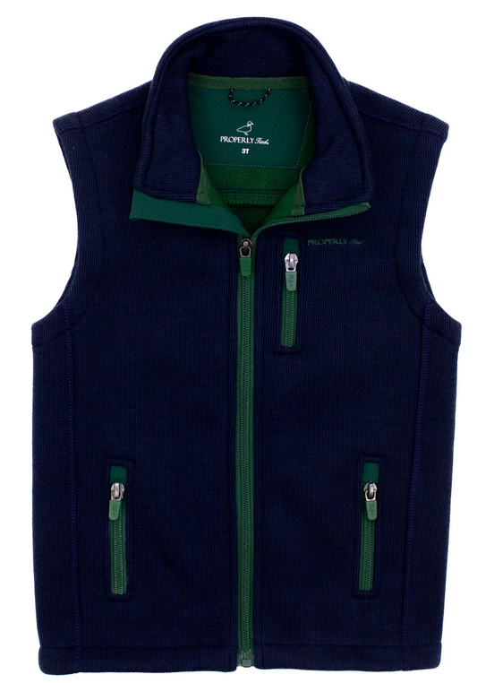 Boy's Highland Vest - Navy