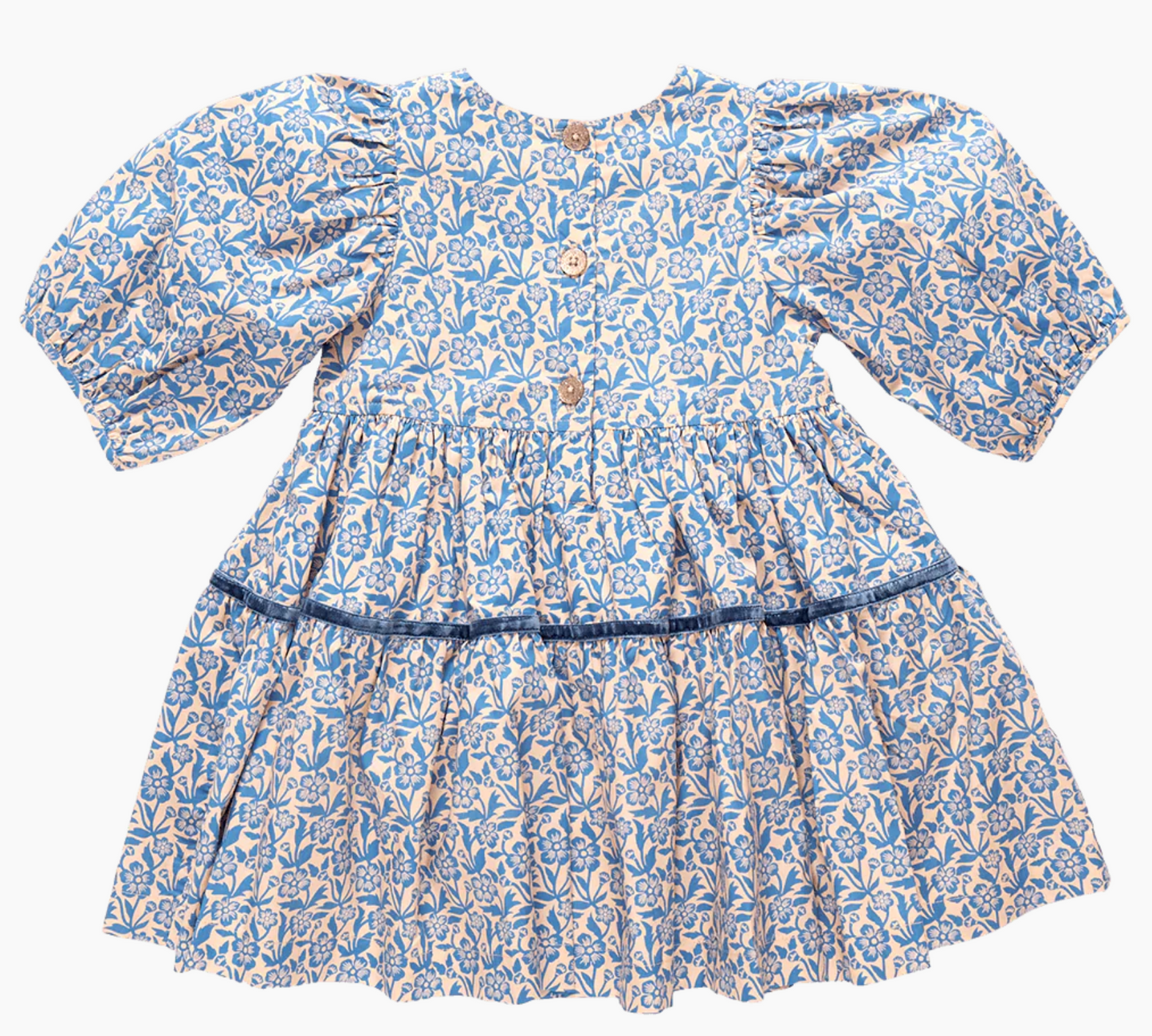 Maribelle Dress - Blue Climbing Floral