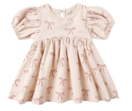 Darla Dress with Red Bows