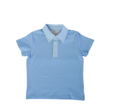 Blue Stripe Try Polo
