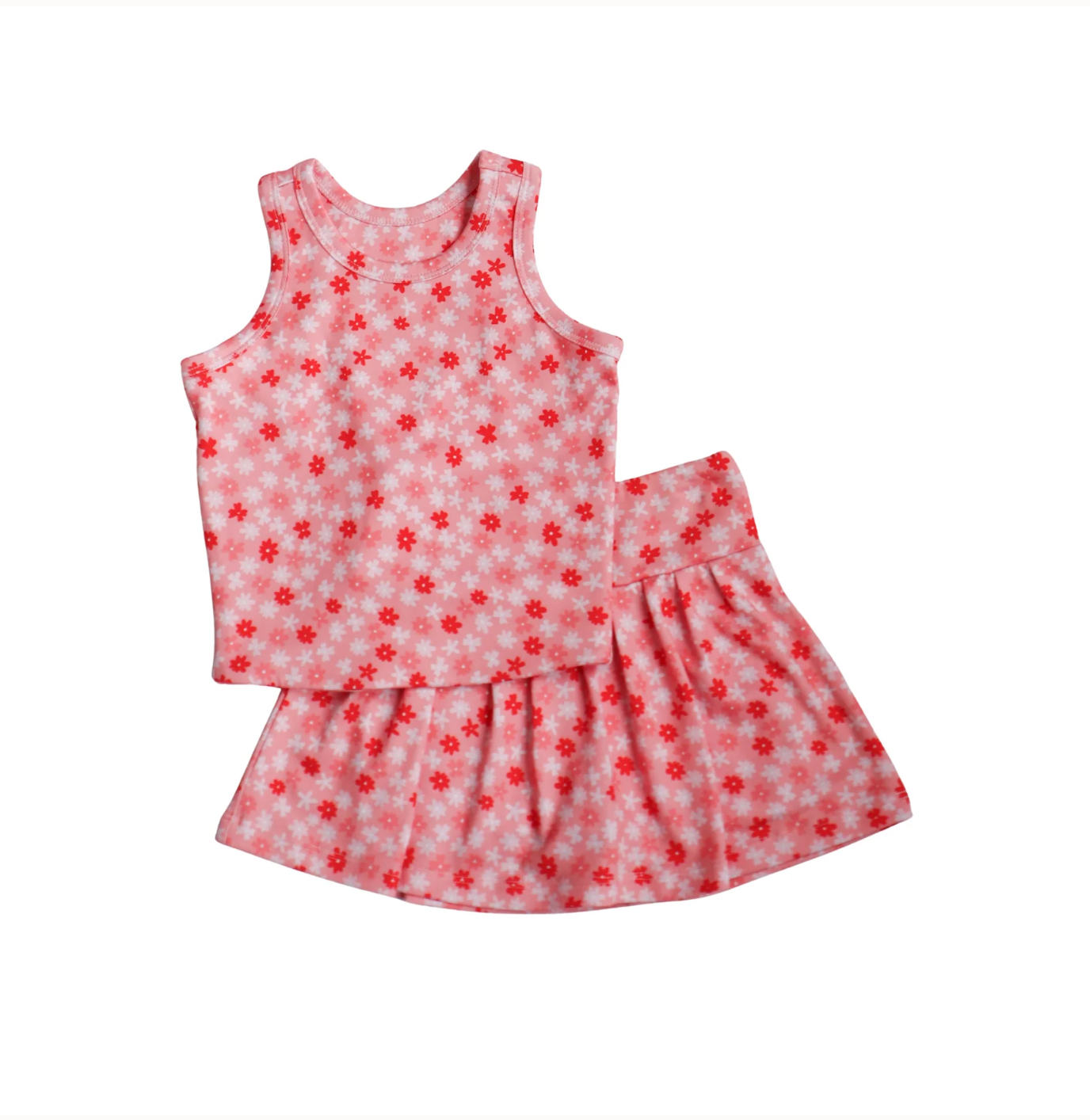 Pink Ditsy Floral Sarah Set