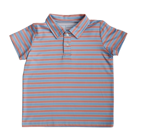 Red & Blue Stripe Kyle Polo