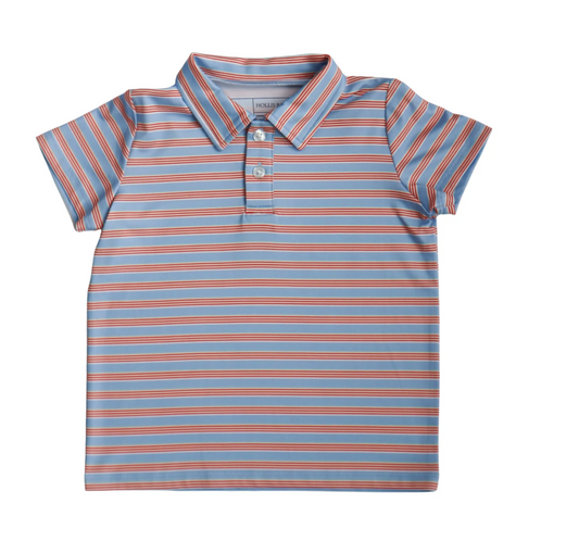 Red & Blue Stripe Kyle Polo