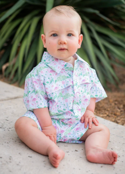 Del Mar Short Sleeve Romper