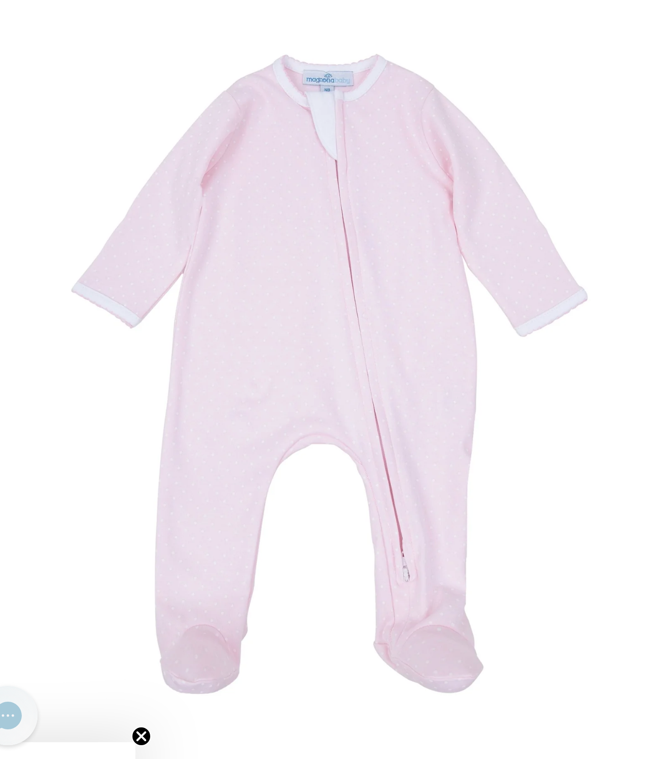 Simply Sweet Zip Footie- Pink