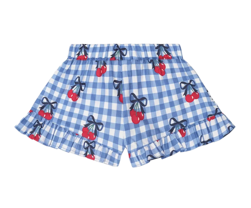 Cherry Gingham Skort