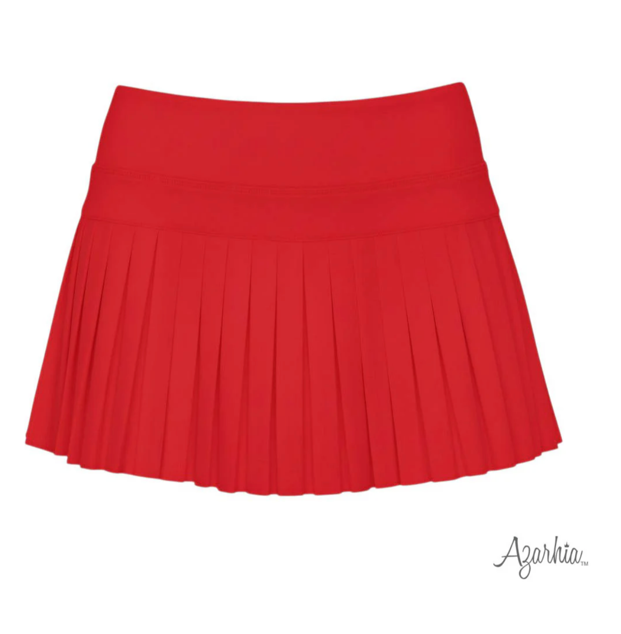 Red Mini Pleated Skort