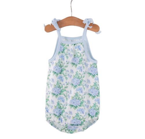 Hydrangea Heaven Shoulder-Tie Onesie