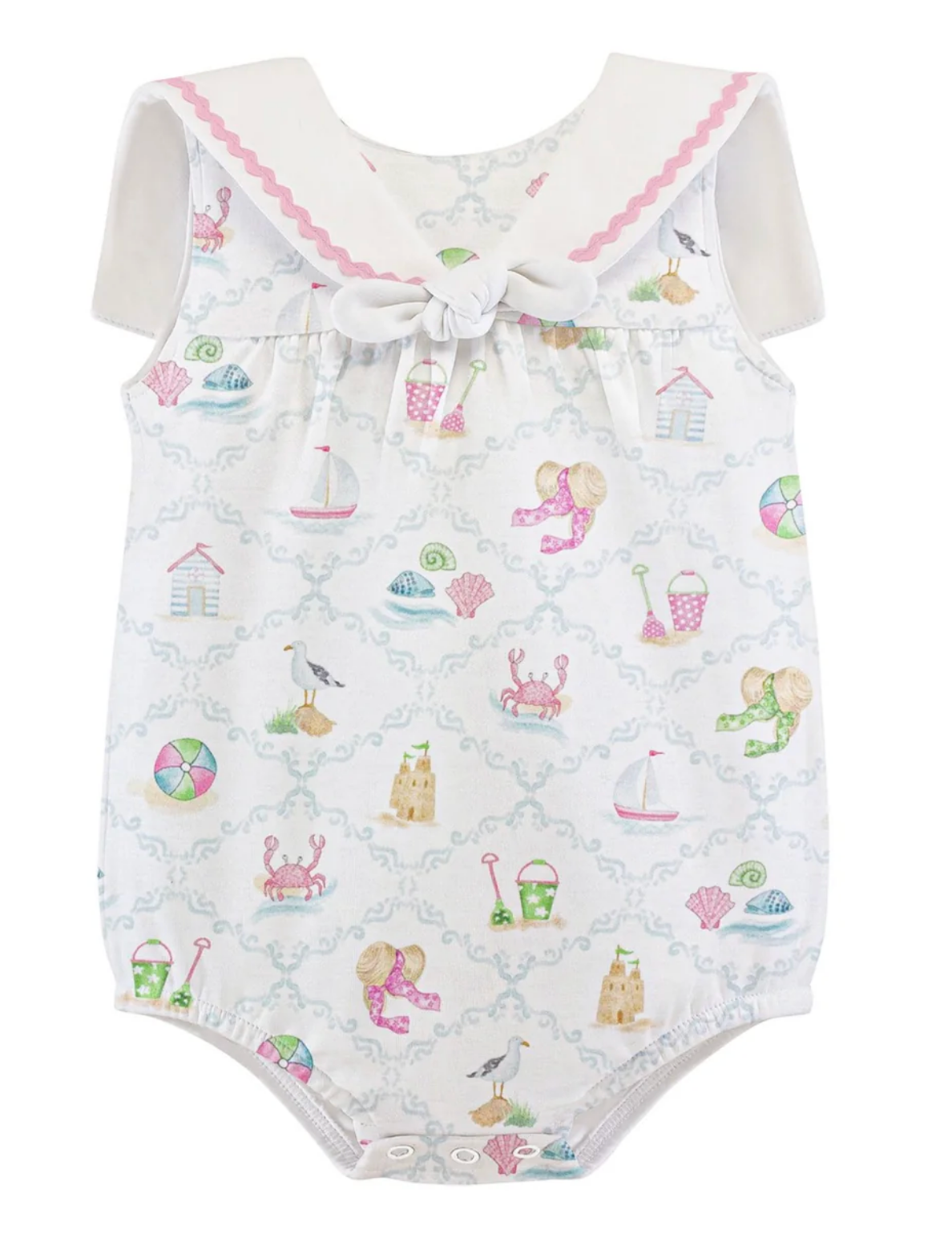 By The Sea Bubble Sailor Collar