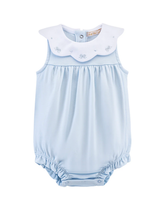 Little Bows Blue Bib Bubble