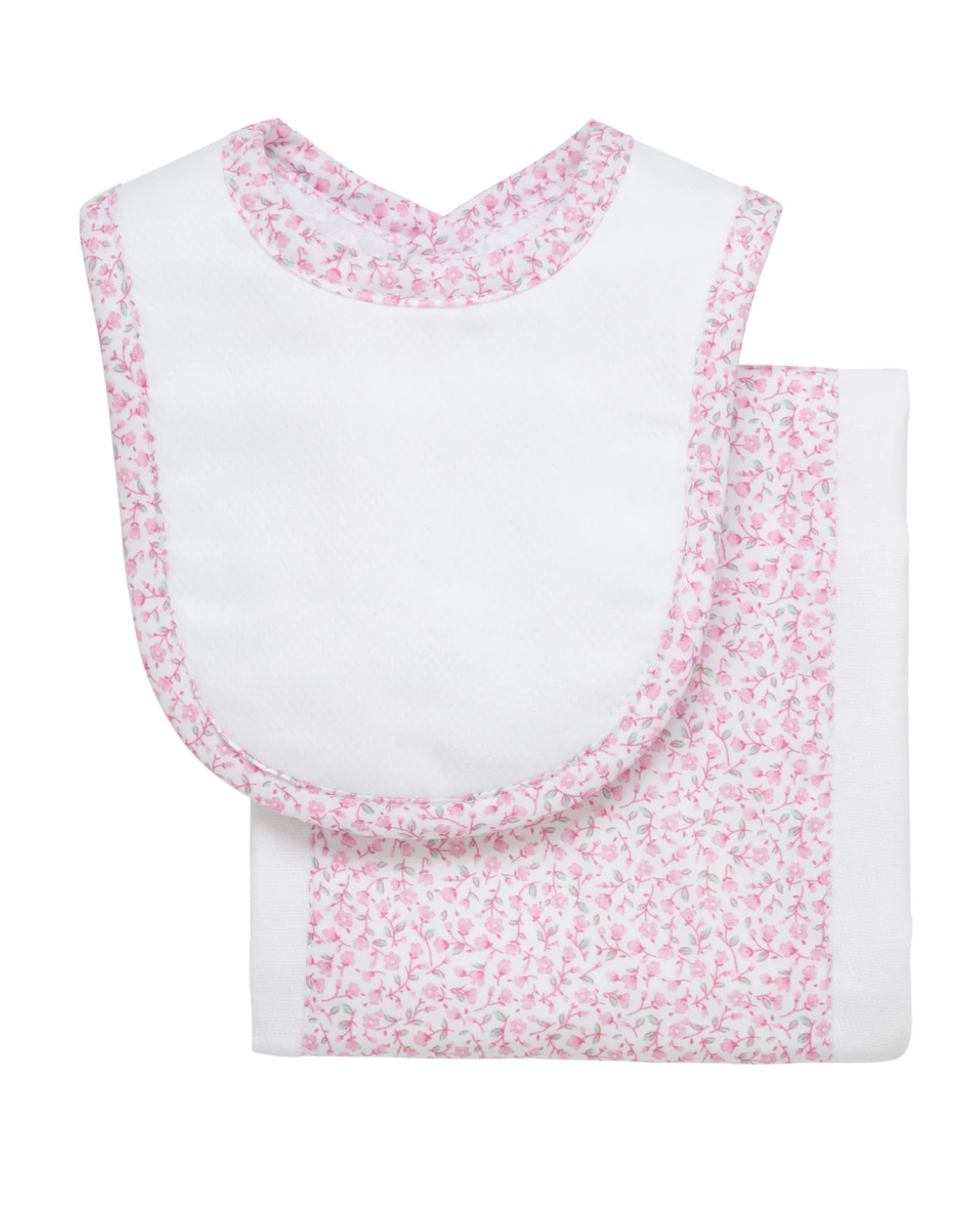 Ballet Floral Drooler Bib & Burp Set
