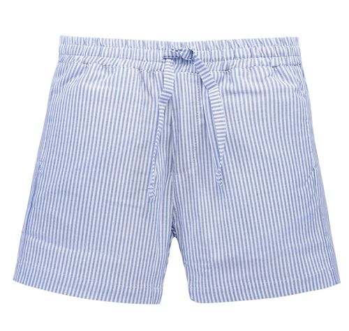 Blue Striped Oxford Short