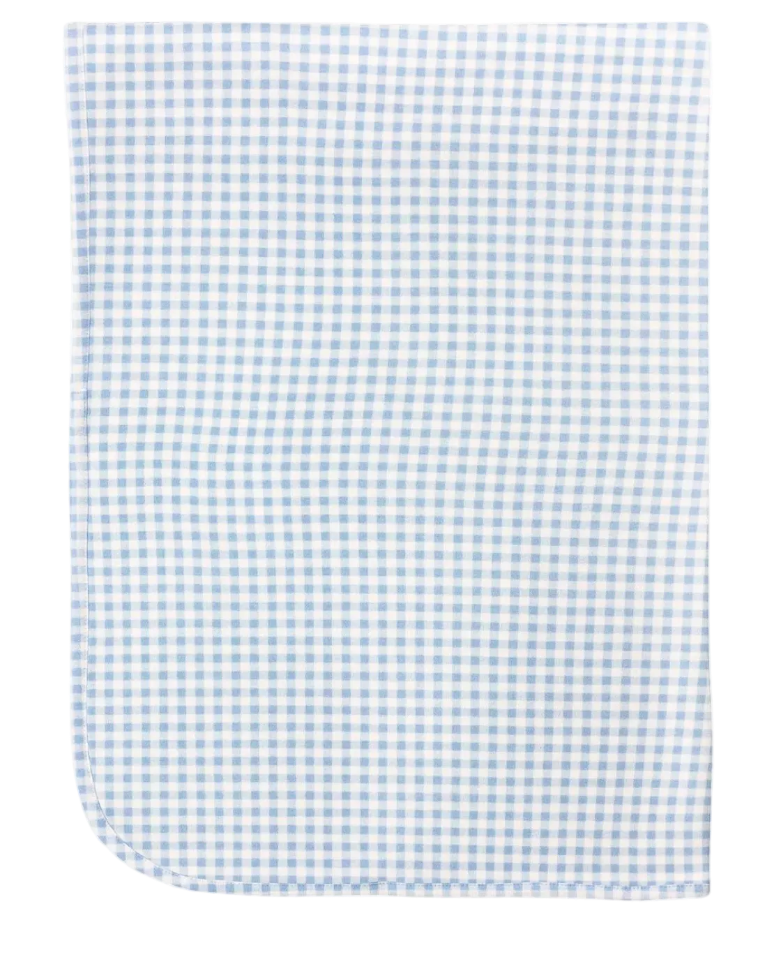 Light Blue Minichecks Receiving Blanket