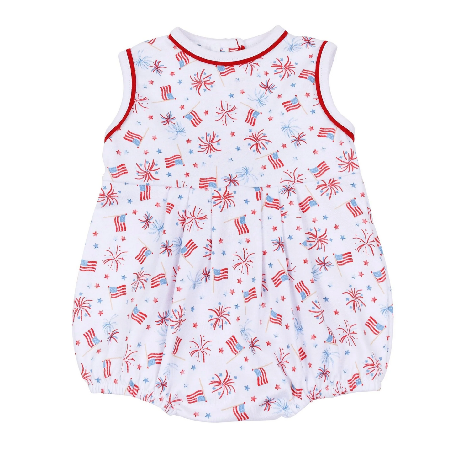 Sparkly Fourth Print Sleeveless Bubble