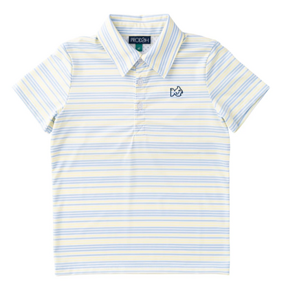 Yellow Pear Windsurfer Stripe Polo
