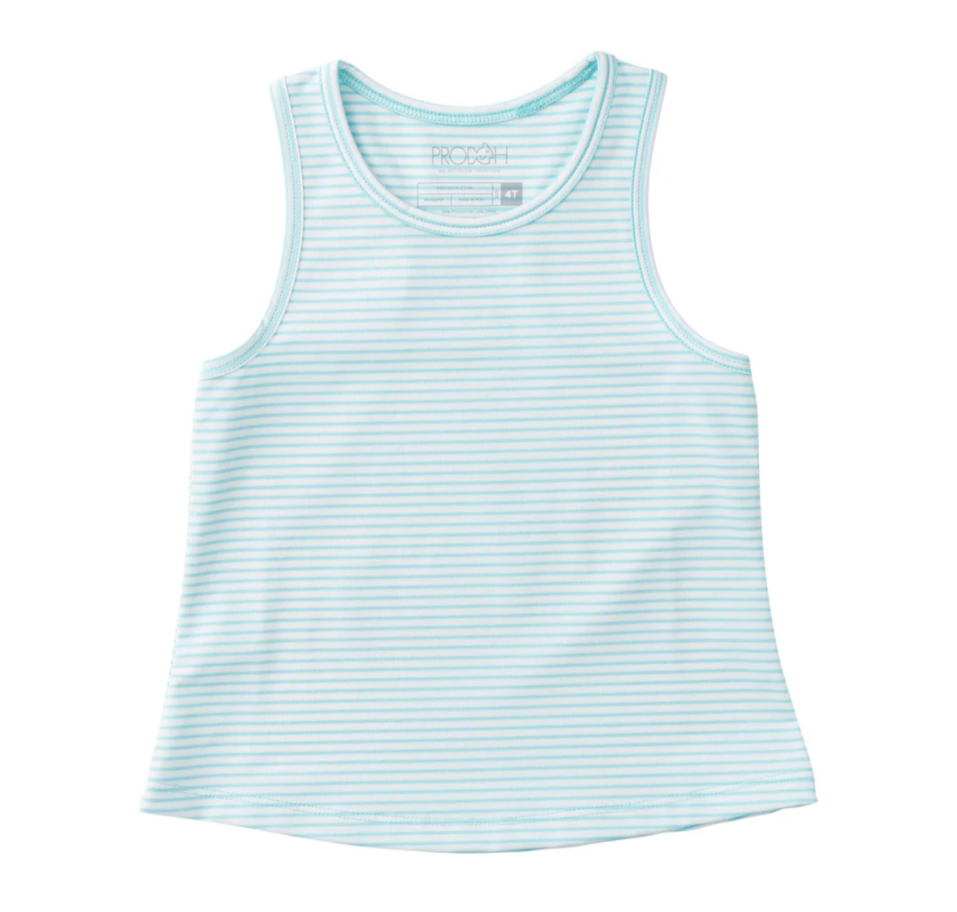 Aruba Blue Stripe Active Racerback Tank