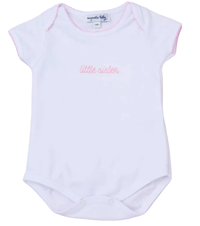 Little Sister Embroidered Bodysuit