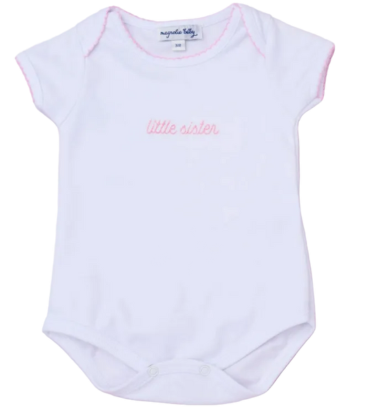 Little Sister Embroidered Bodysuit