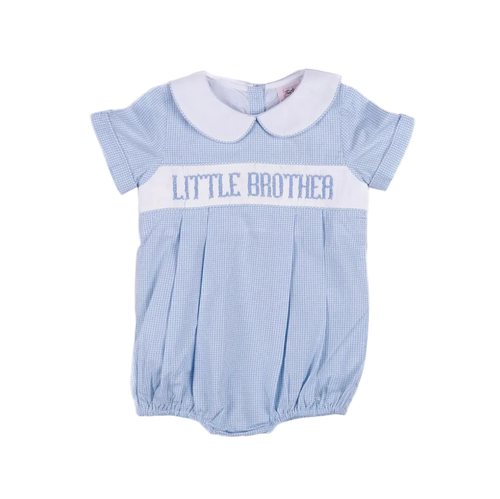 Little Brother Blue Gingham Bubble