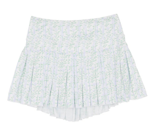 floral print pleat skort