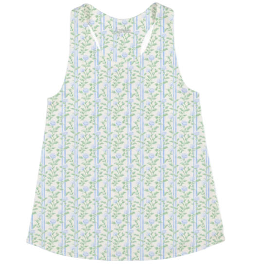 Grand Vines printed athletic tank 