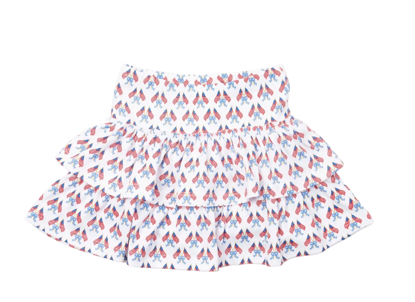 Stars, Stripes, and Bows Tiered Skirt