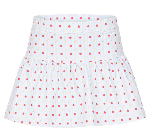 Gathered Apple Skort
