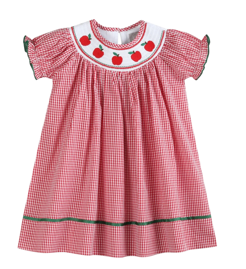 Red Gingham Apple Dress