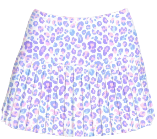 Leopard Mini Pleated Skort
