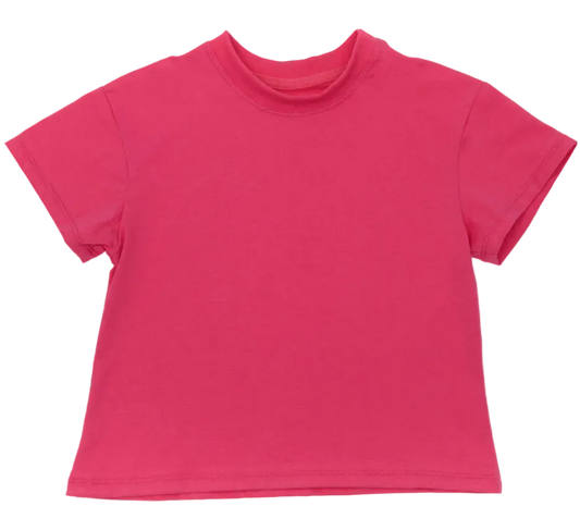 Plain hot pink Boxy T