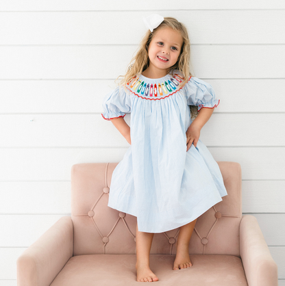 Blue Crayon Dress