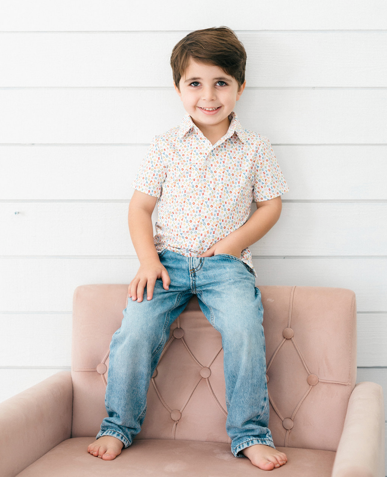 Alphabet Boys' Polo