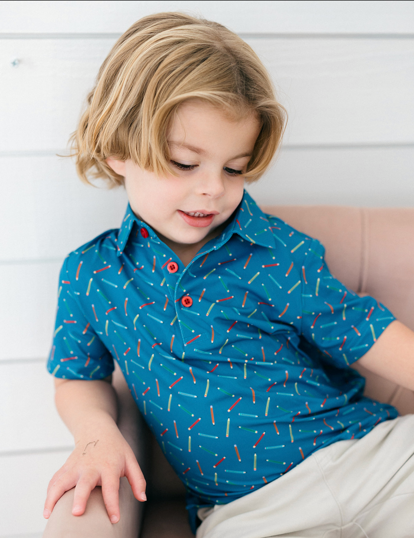 Write On Boys' Polo