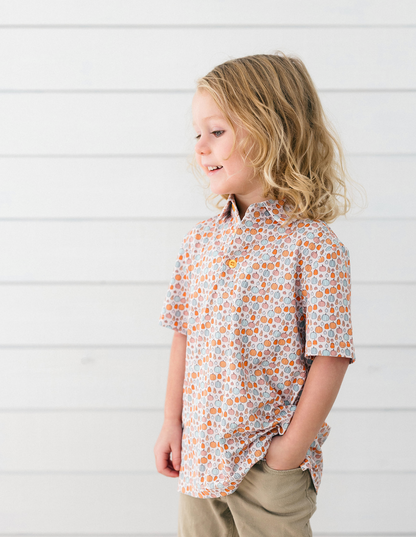 Orange Pumpkin Boys' Polo